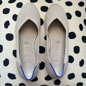 Rothy’s Ecru Ballet Flats Size 10.5 EUC